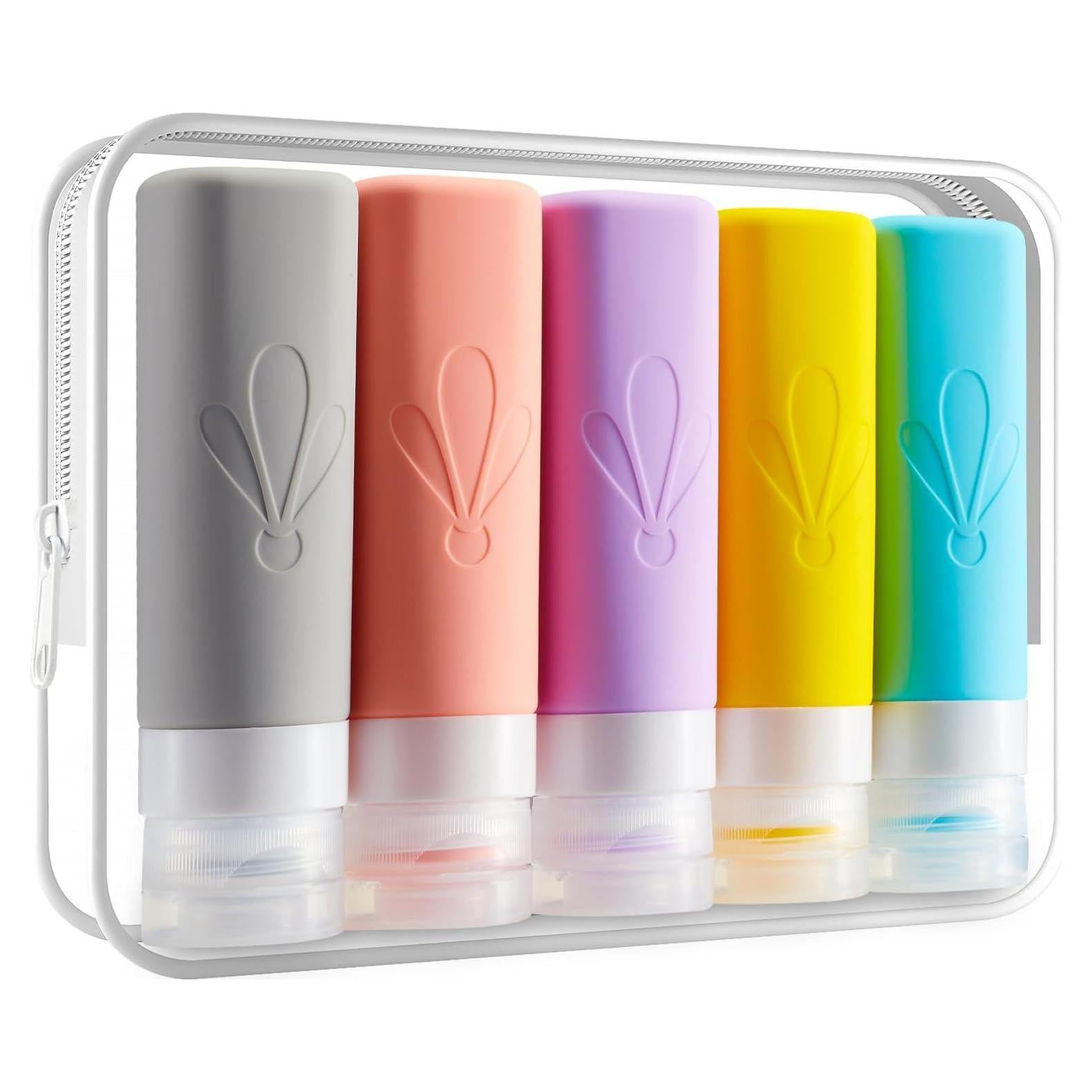 Botellas de Viaje INSFIT 90ml A Prueba de Fugas - 5 Piezas