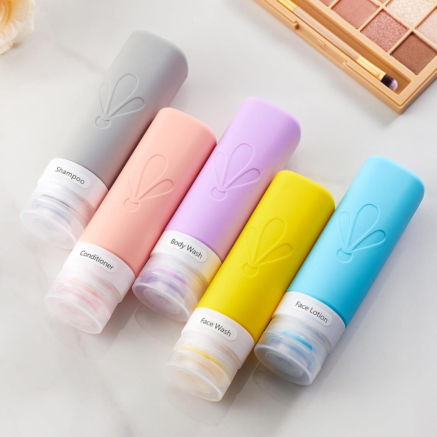 Botellas de Viaje INSFIT 90ml A Prueba de Fugas - 5 Piezas