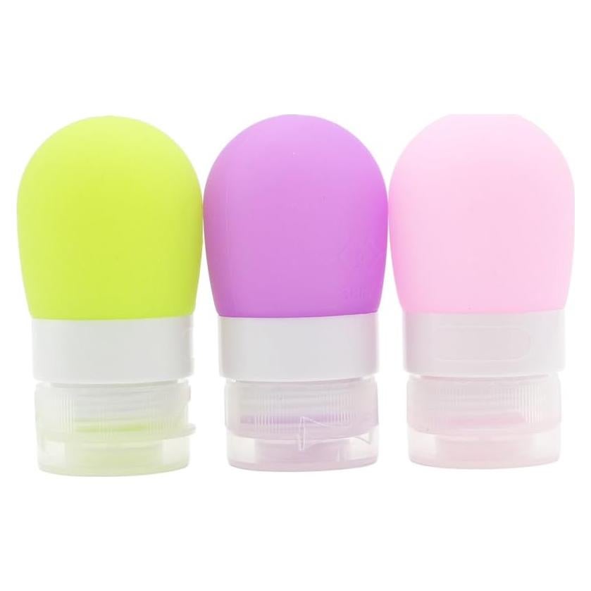 Botellas de Viaje de Silicona Mziart 38.4 ml - Paquete de 3