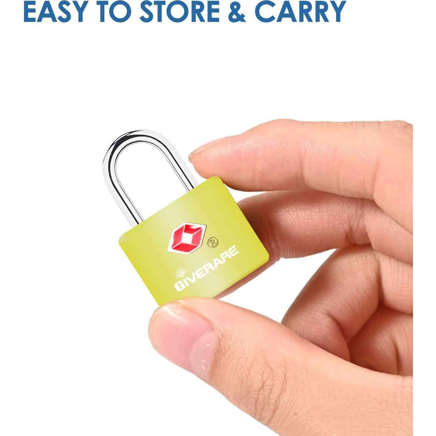 Pack de 4 Candados de Equipaje TSA GIVERARE - Inrompibles