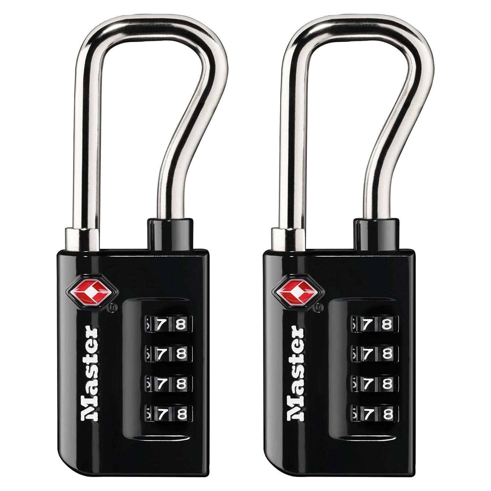 Candado de Equipaje Master Lock 4696T TSA Negro 2 Paquete