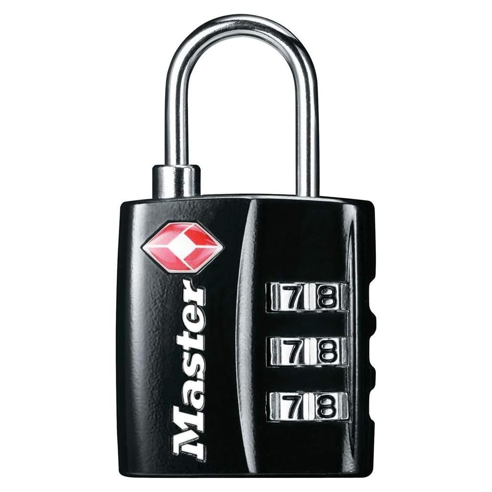 Candado de Equipaje TSA Master Lock 4680DBLK Negro 30mm