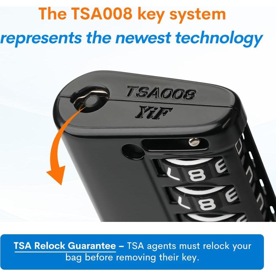 Candados de Equipaje TSA Forge 2 Piezas Combinación 4 Dígitos