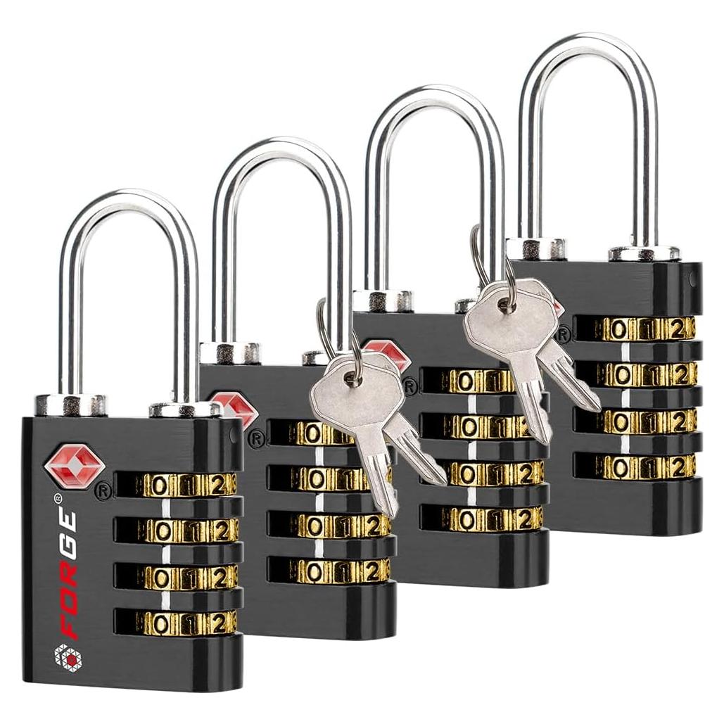 Cerradura TSA Forja TS-431 Doble Apertura 4 Pk Negra