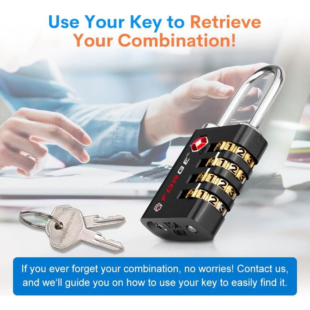 Cerradura TSA Forja TS-431 Doble Apertura 4 Pk Negra