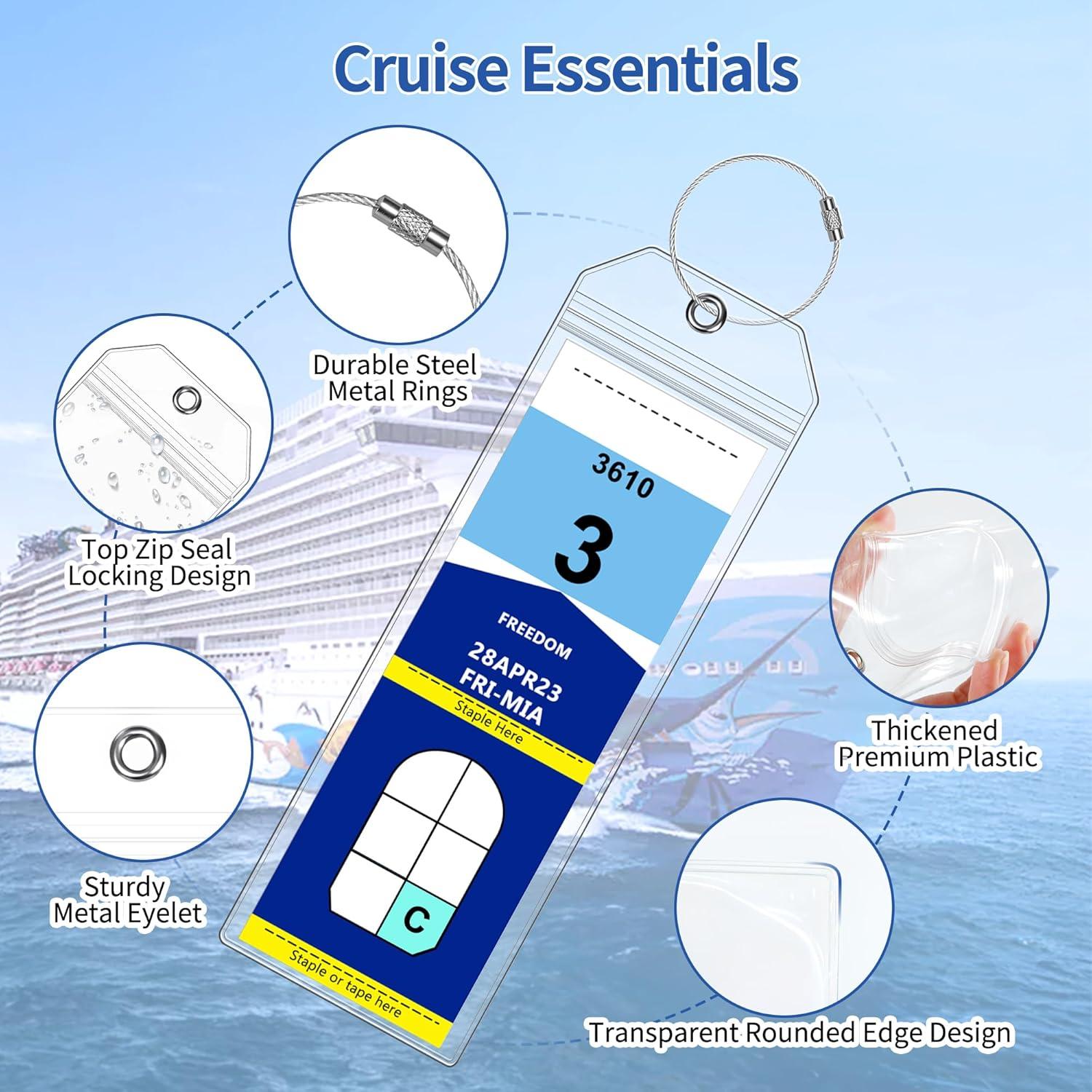 Etiquetas de Equipaje para Crucero SEAVILIA - Paquete de 8