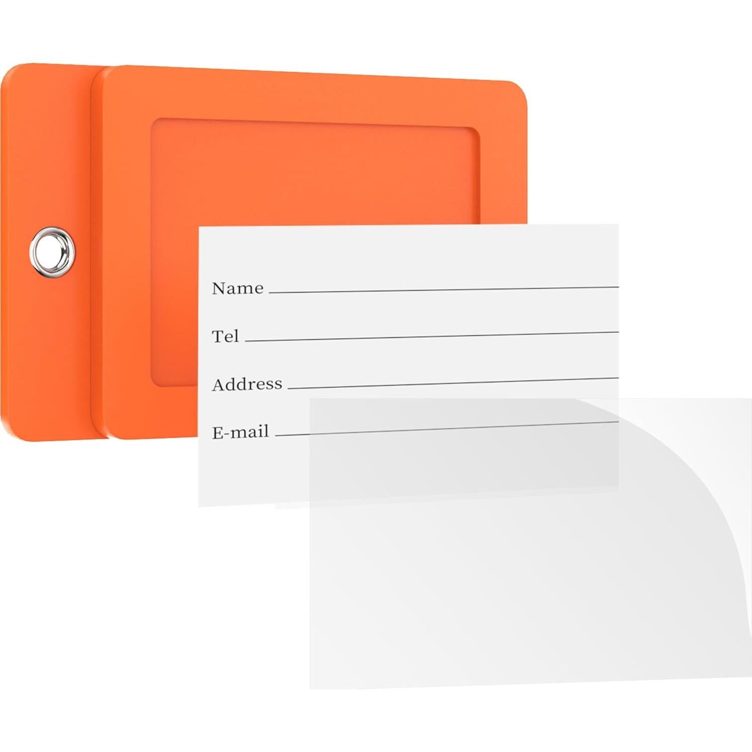 Etiquetas de Equipaje Gostwo 2 Piezas Naranja Letra A 10.16x6.35cm