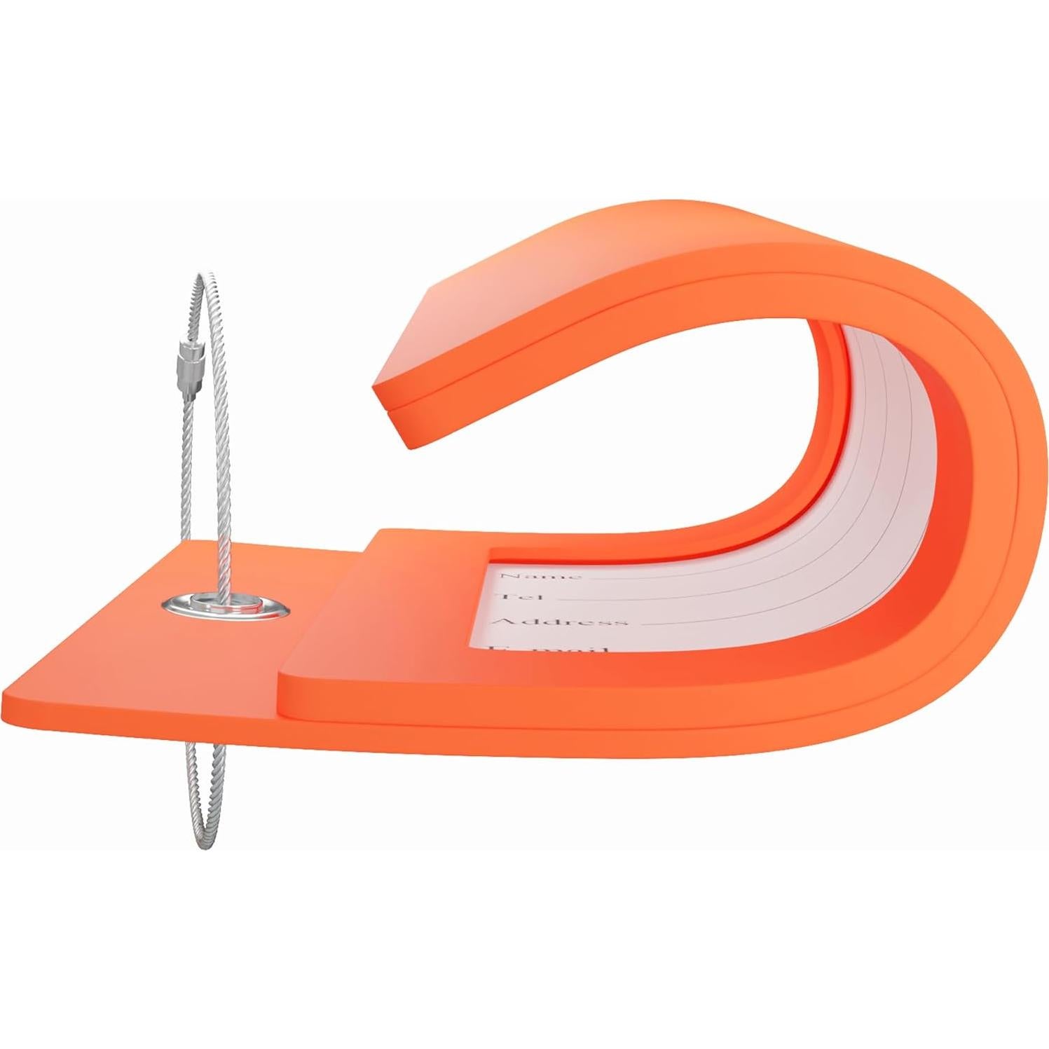 Etiquetas de Equipaje Gostwo 2 Piezas Naranja Letra A 10.16x6.35cm