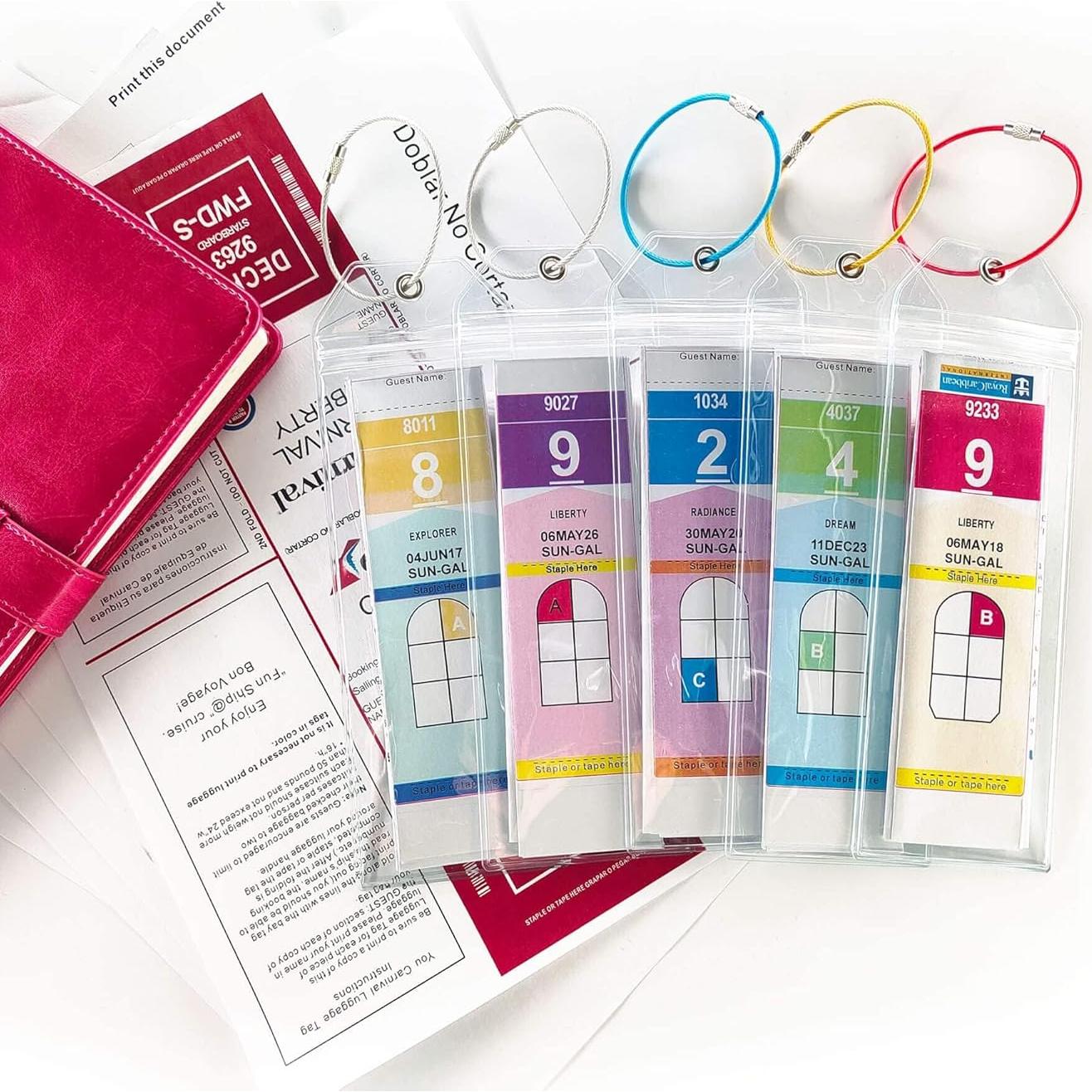 Soporte de Etiqueta de Equipaje Jollyants para Cruceros 2025 - Paquete de 5