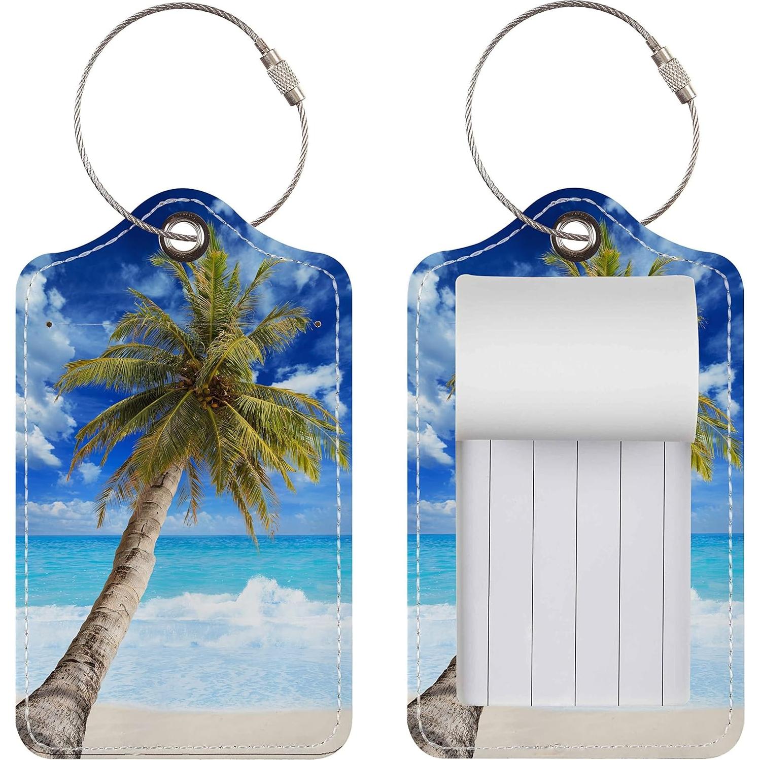 Etiquetas de Equipaje Chelmon - 2 Piezas de Cuero TSA