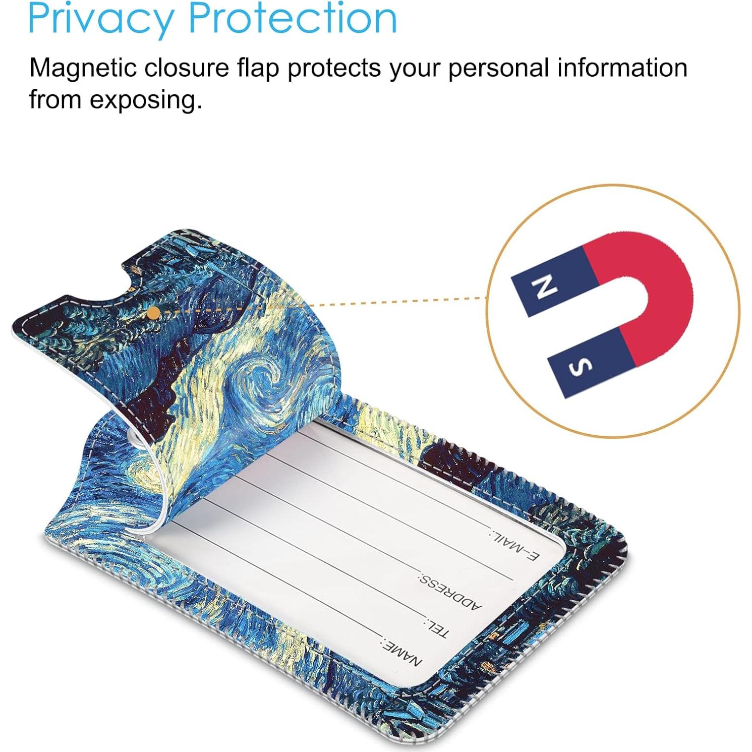 Etiquetas de Equipaje Fintie Noche Estrellada - 2 Pzs