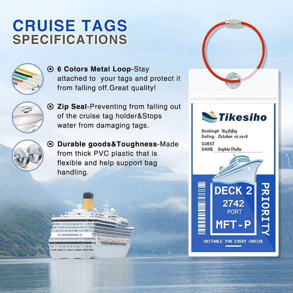 Etiquetas de Equipaje para Crucero Tikesiho 12 Piezas Impermeables