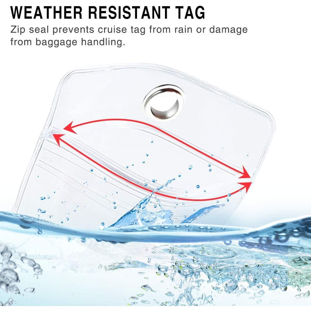 Etiquetas de Equipaje para Crucero Tikesiho 12 Piezas Impermeables