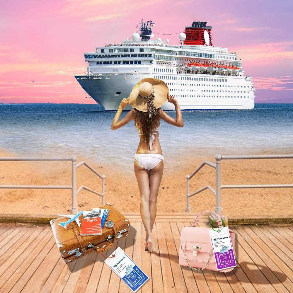 Etiquetas de Equipaje para Crucero Tikesiho 12 Piezas Impermeables
