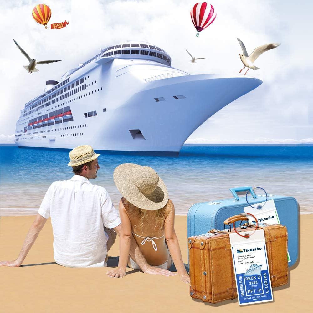 Etiquetas de Equipaje para Crucero Tikesiho 12 Piezas Impermeables