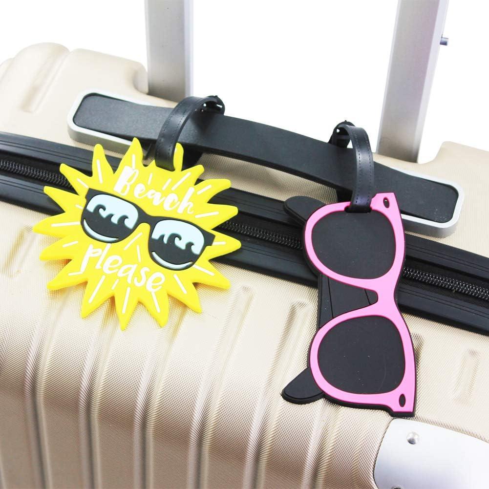 Etiquetas de Equipaje Mziart Multicolor Juego de 5 Unidades