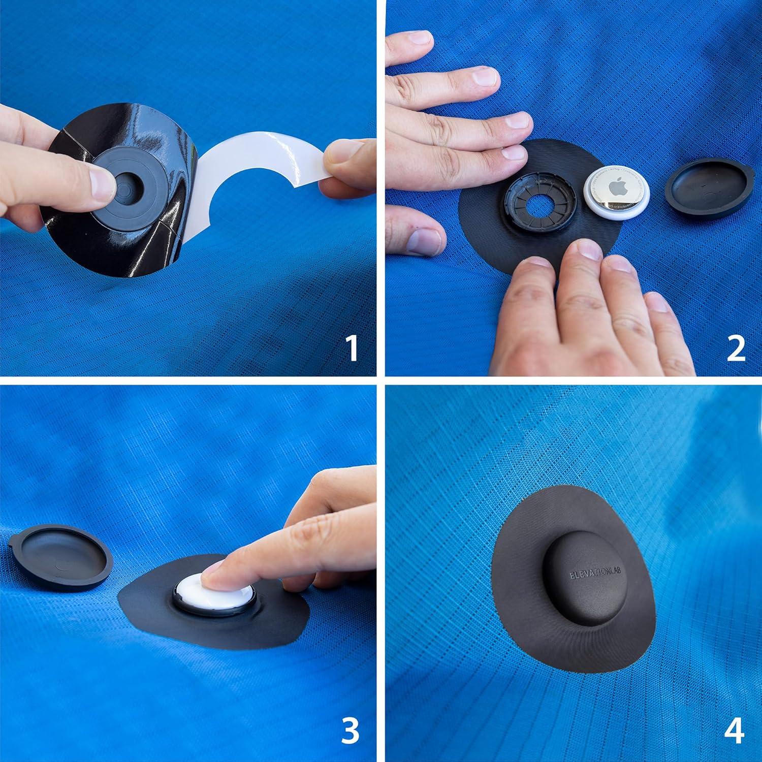 Soporte de Tela AirTag Elevation Lab TagVault - Paquete de 4