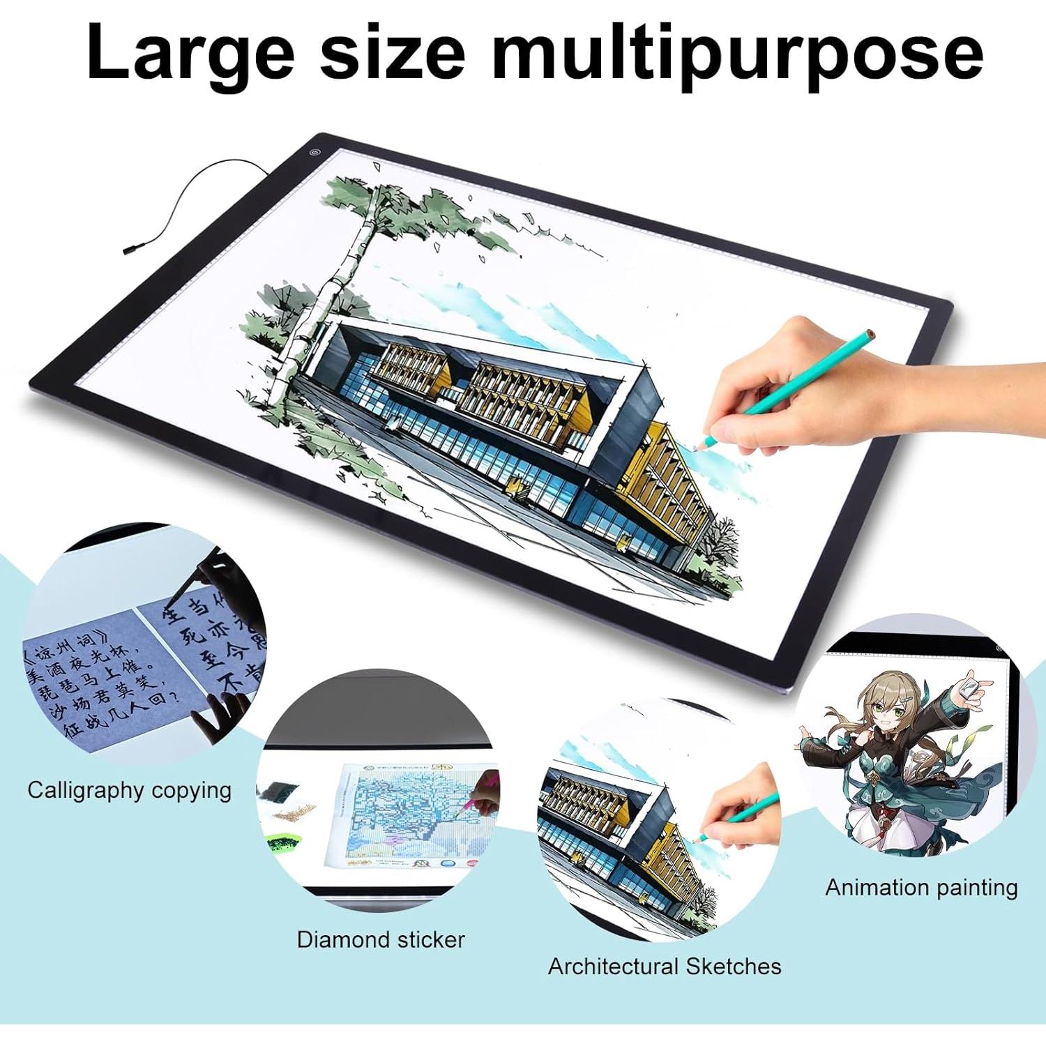 Caja de Luz A1 VKTEKLAB Extra Grande 90x60 cm con Adaptador