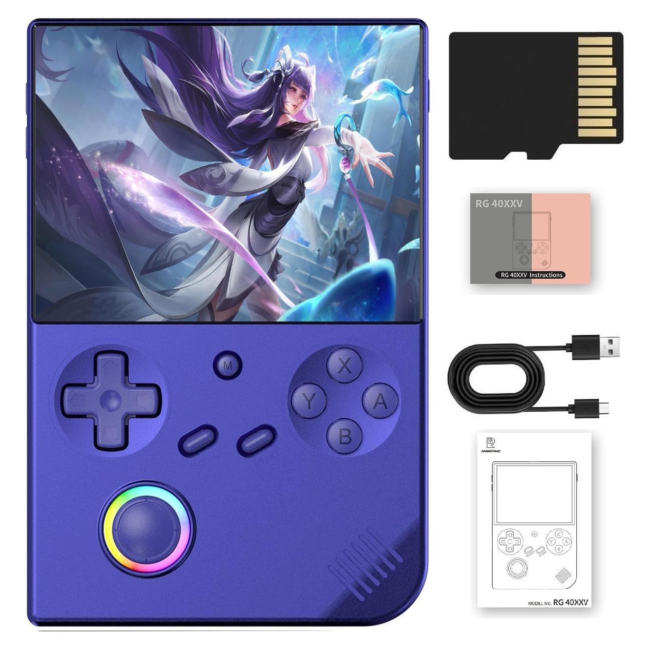 Consola de Juegos Portátil Voacle RG40XX V, 4" IPS, 5017 Juegos