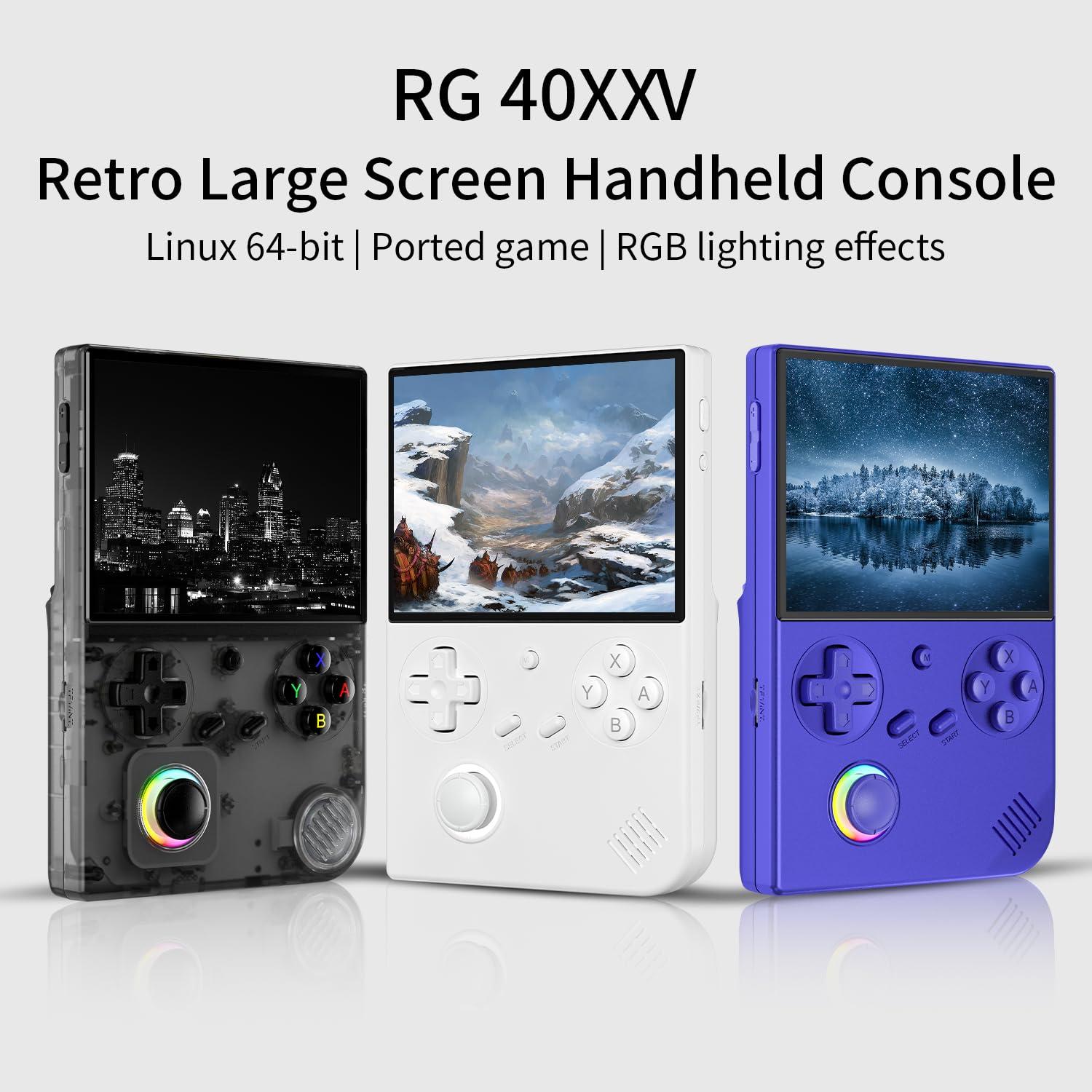 Consola de Juegos Portátil Voacle RG40XX V, 4" IPS, 5017 Juegos