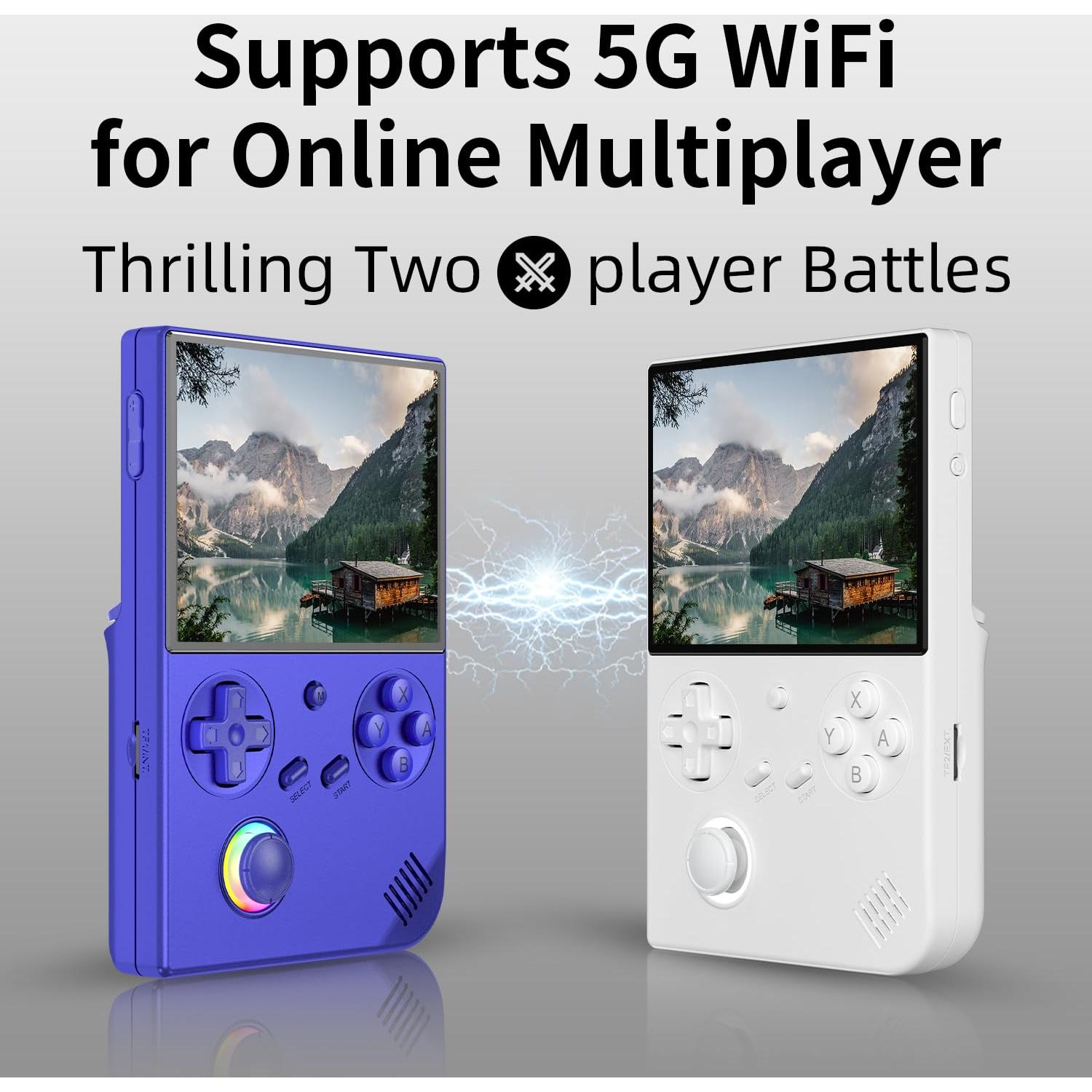 Consola de Juegos Portátil Voacle RG40XX V, 4" IPS, 5017 Juegos