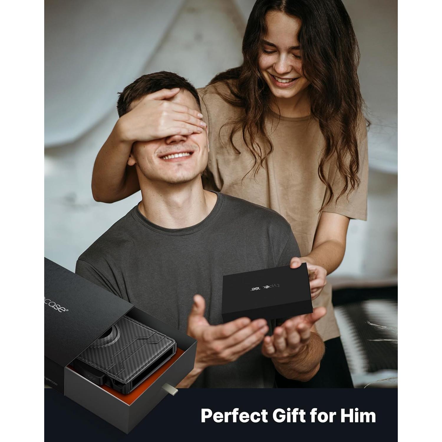 Cartera para Hombres Typecase con Soporte AirTag y Bloqueo RFID