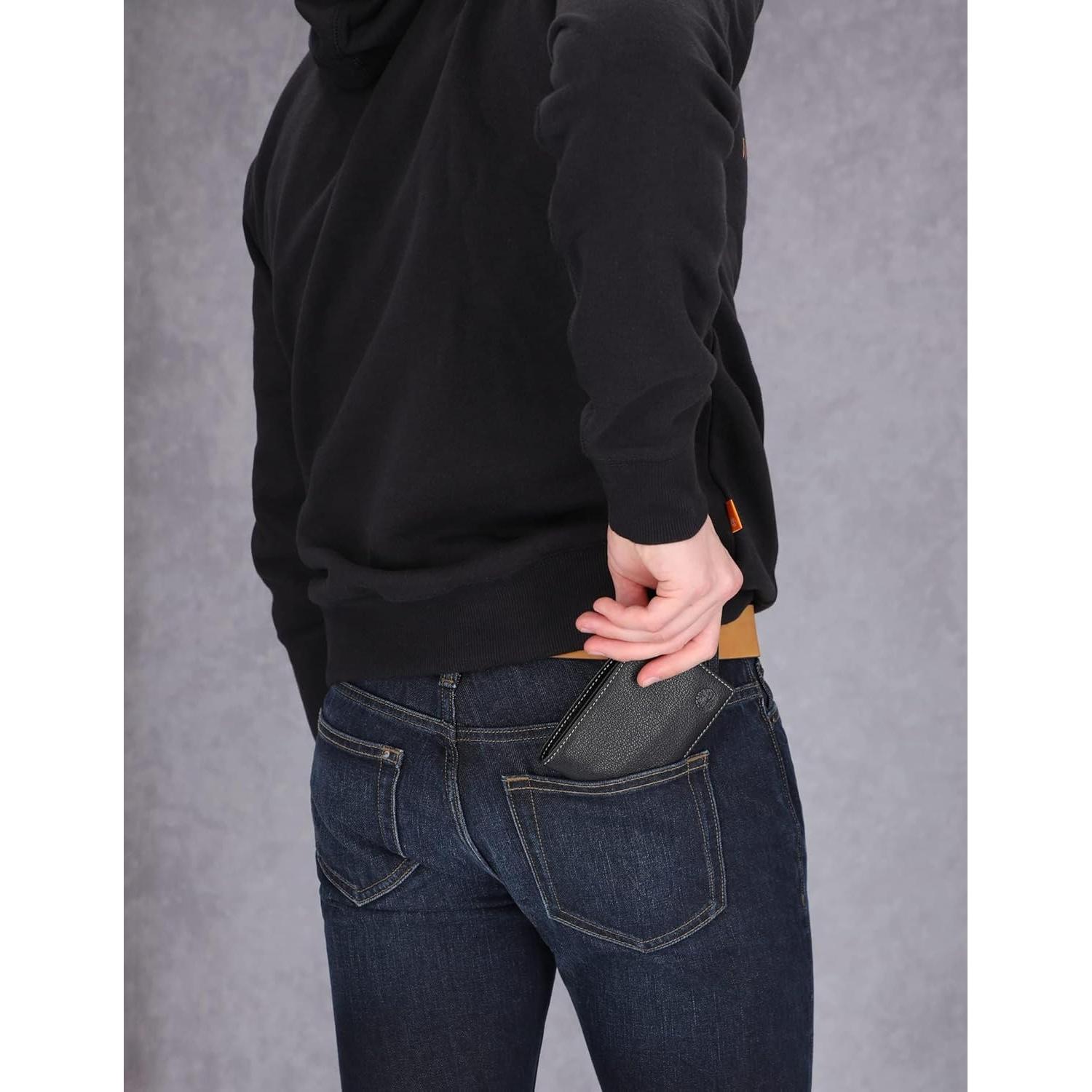 Billetera Timberland de cuero con bloqueo RFID para hombres