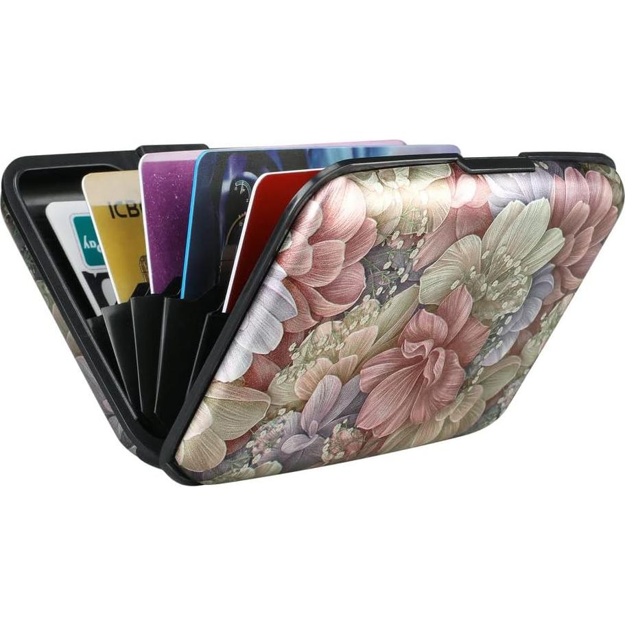 Cartera RFID Aluminio Elfish Flor Feliz para Tarjetas