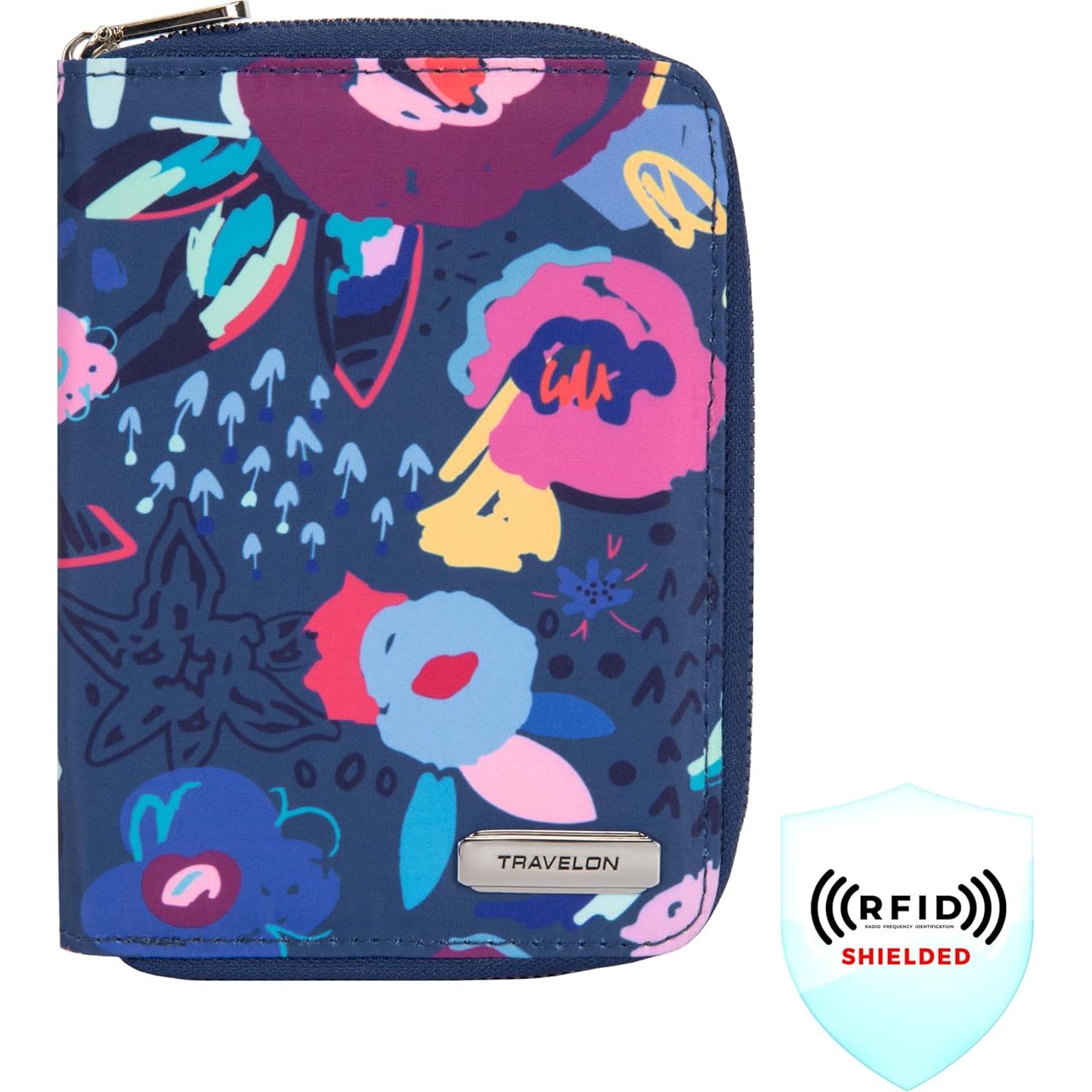 Billetera de viaje Travelon con bloqueo RFID para pasaporte