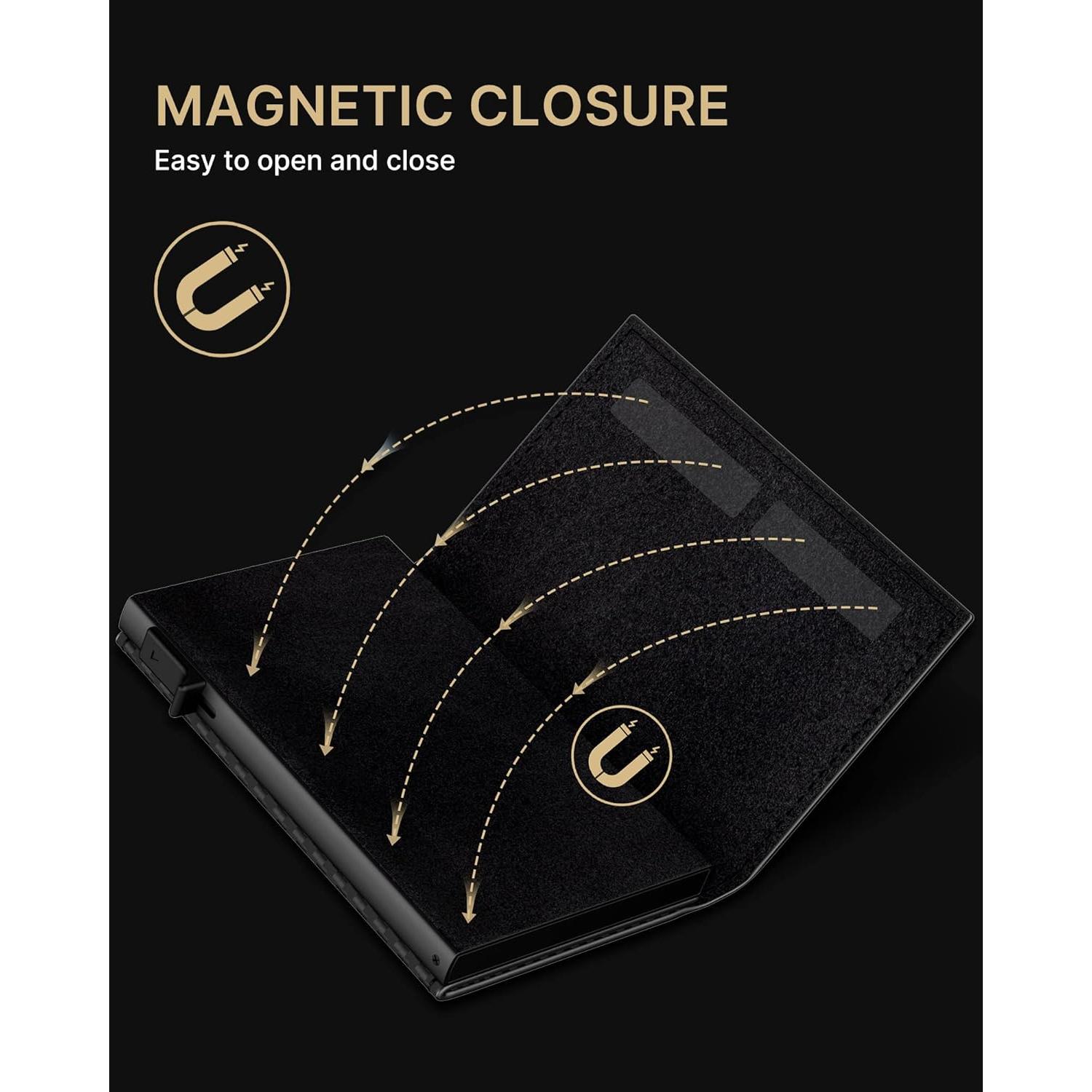 Cartera Minimalista para Hombre typecase - Cuero Genuino, RFID, Fibra de Carbono, 9-14 Tarjetas