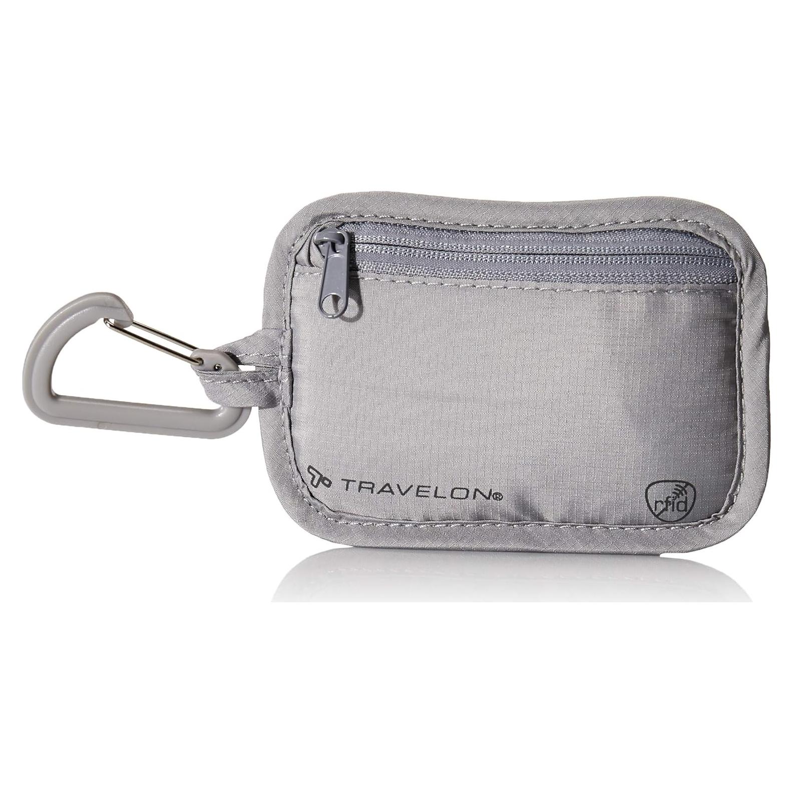 Bolsa de Almacenamiento Antirrobo RFID Travelon Gris 12.7x8.9cm