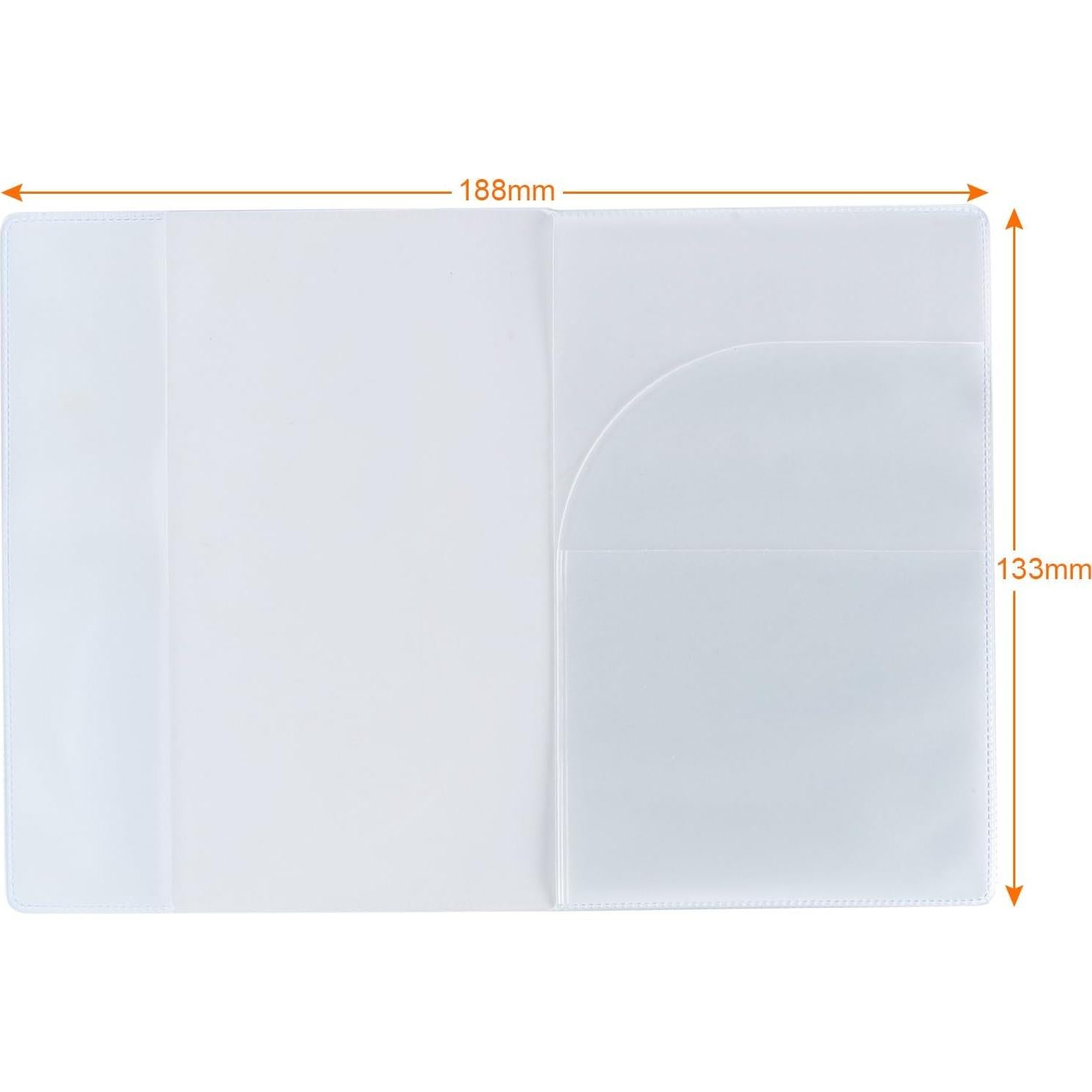 Paquete de 5 fundas para pasaporte KST008 transparente