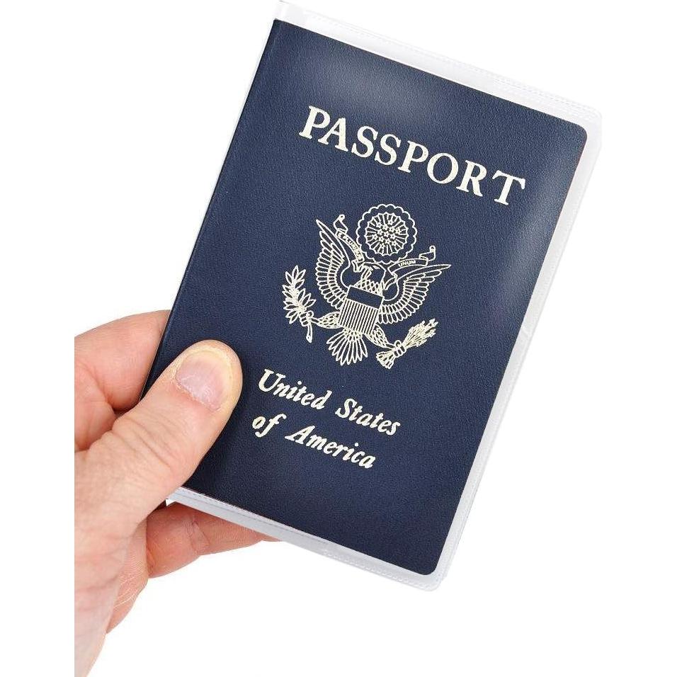 Paquete de 5 fundas para pasaporte KST008 transparente