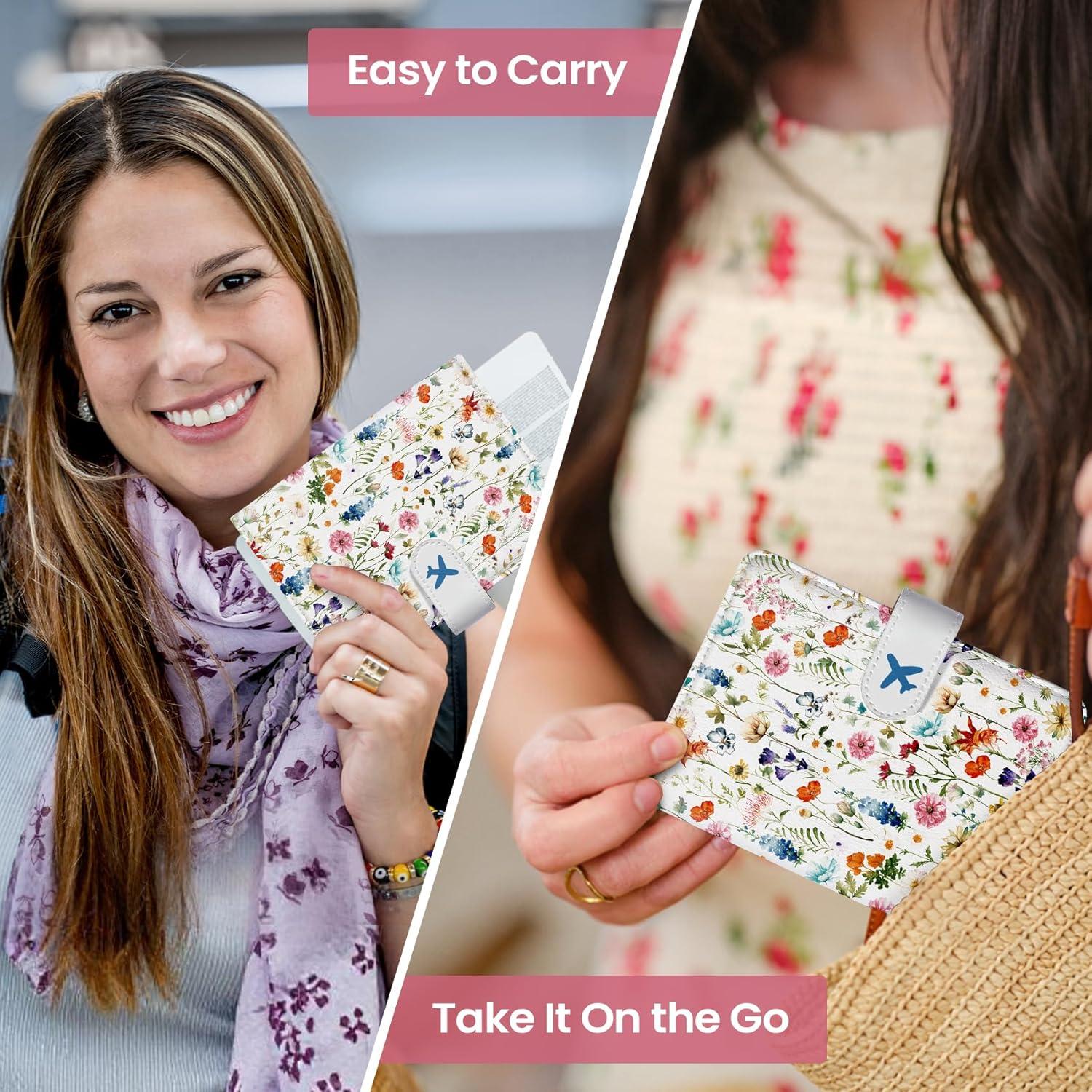 Portafolios de Pasaporte JEJEGO con Bloqueo RFID - A-Flora Silvestre