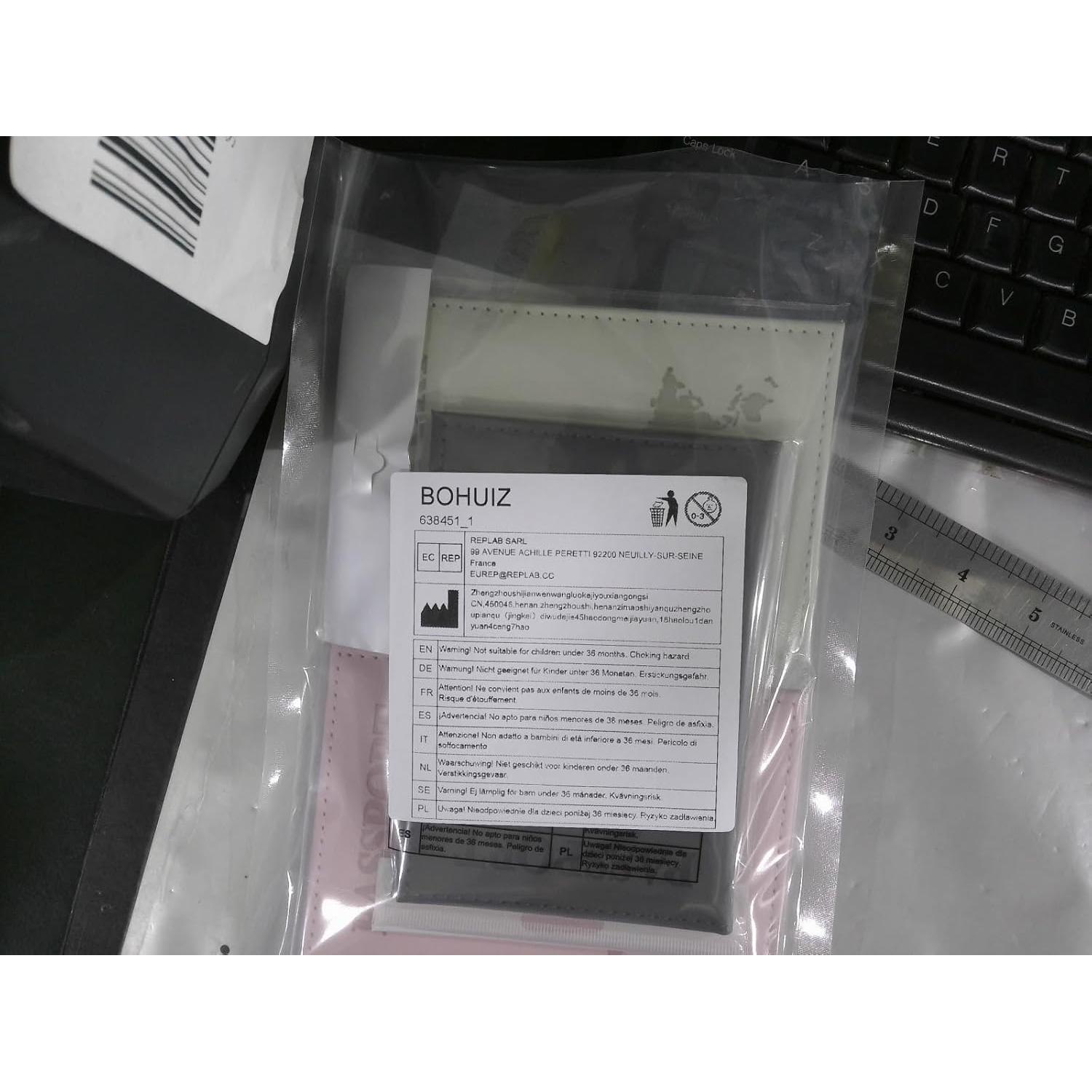 Funda de Pasaporte BOHUIZ de Cuero PU - 3 Colores Elegantes