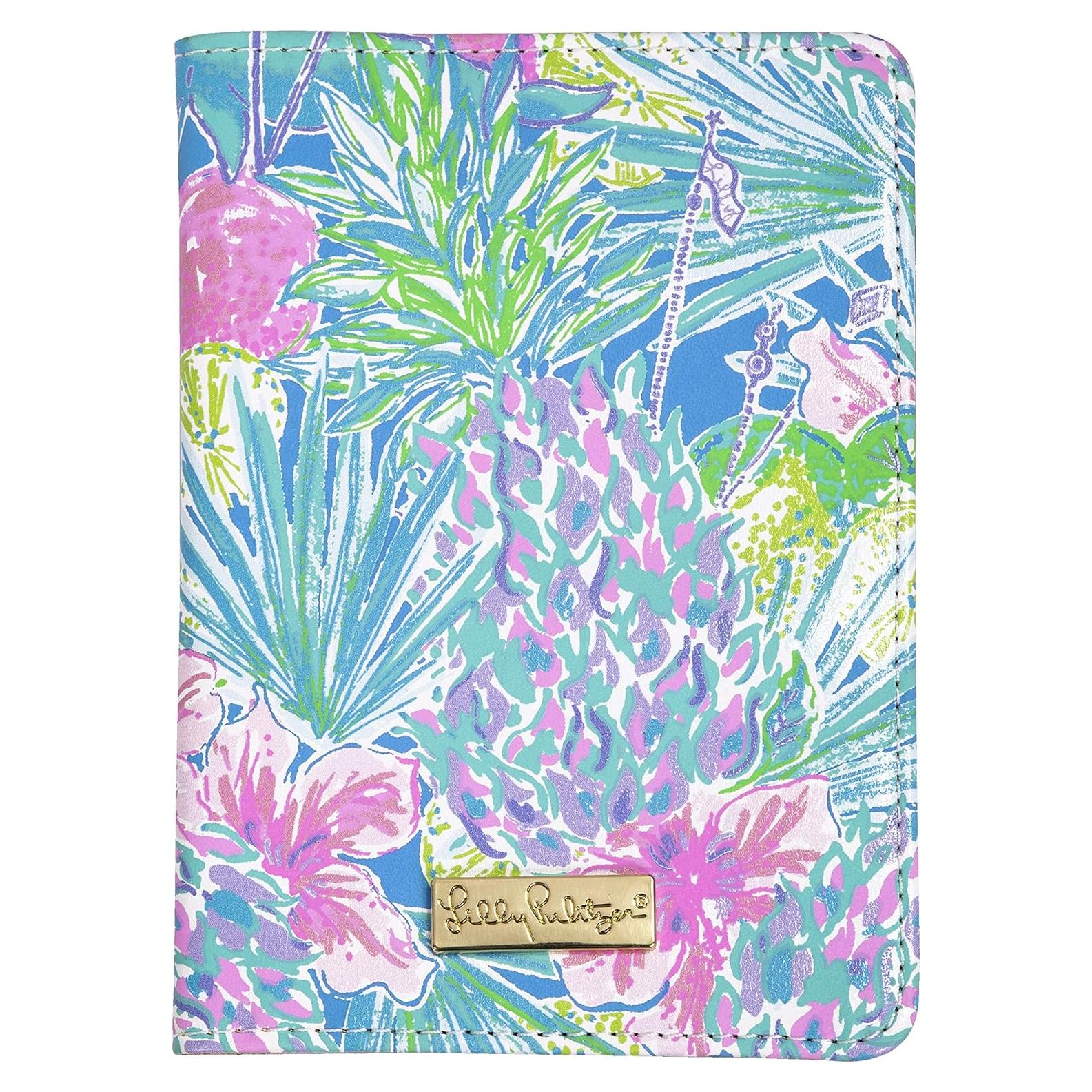 Porta Pasaporte de Cuero Vegano Lilly Pulitzer Swizzle In