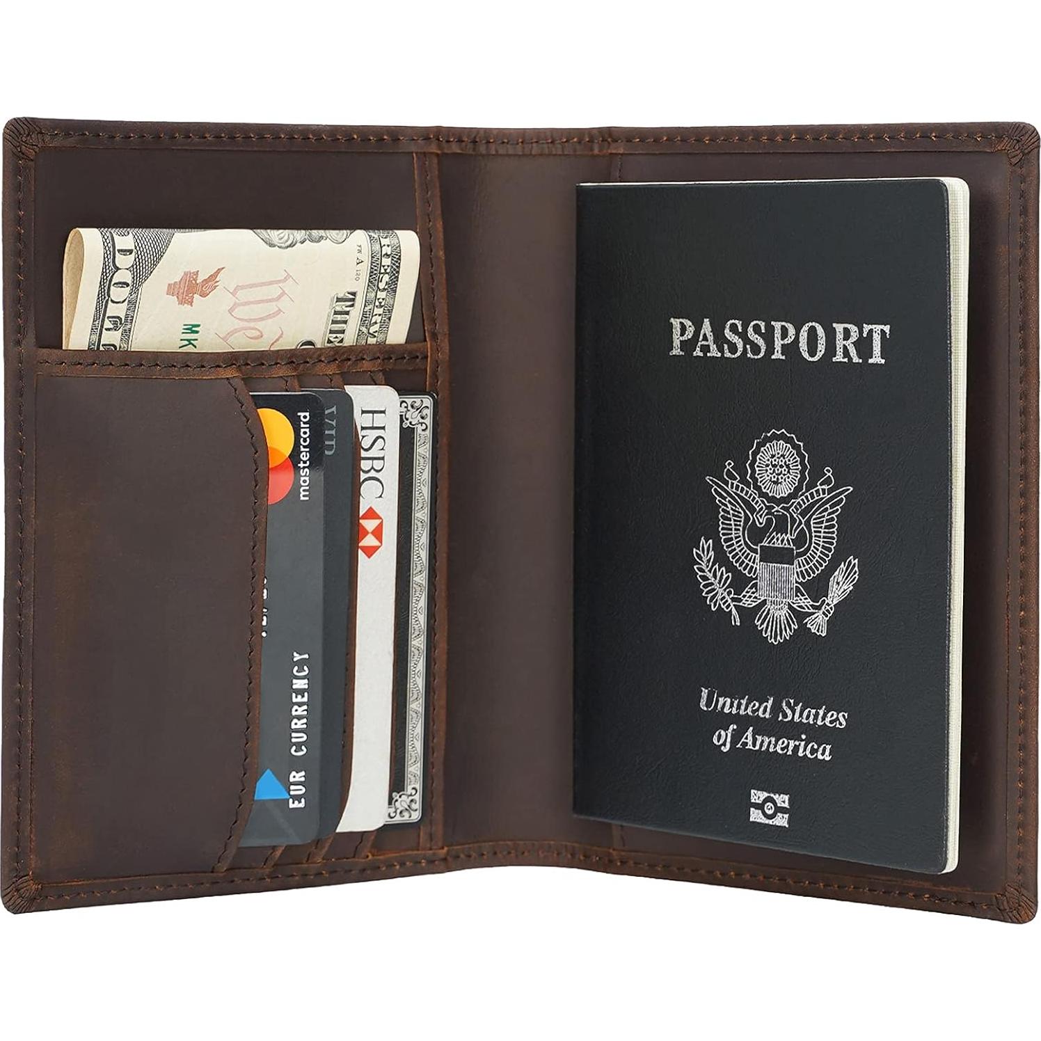 Billetera Bifold de Cuero Polare con Bloqueo RFID para Hombre