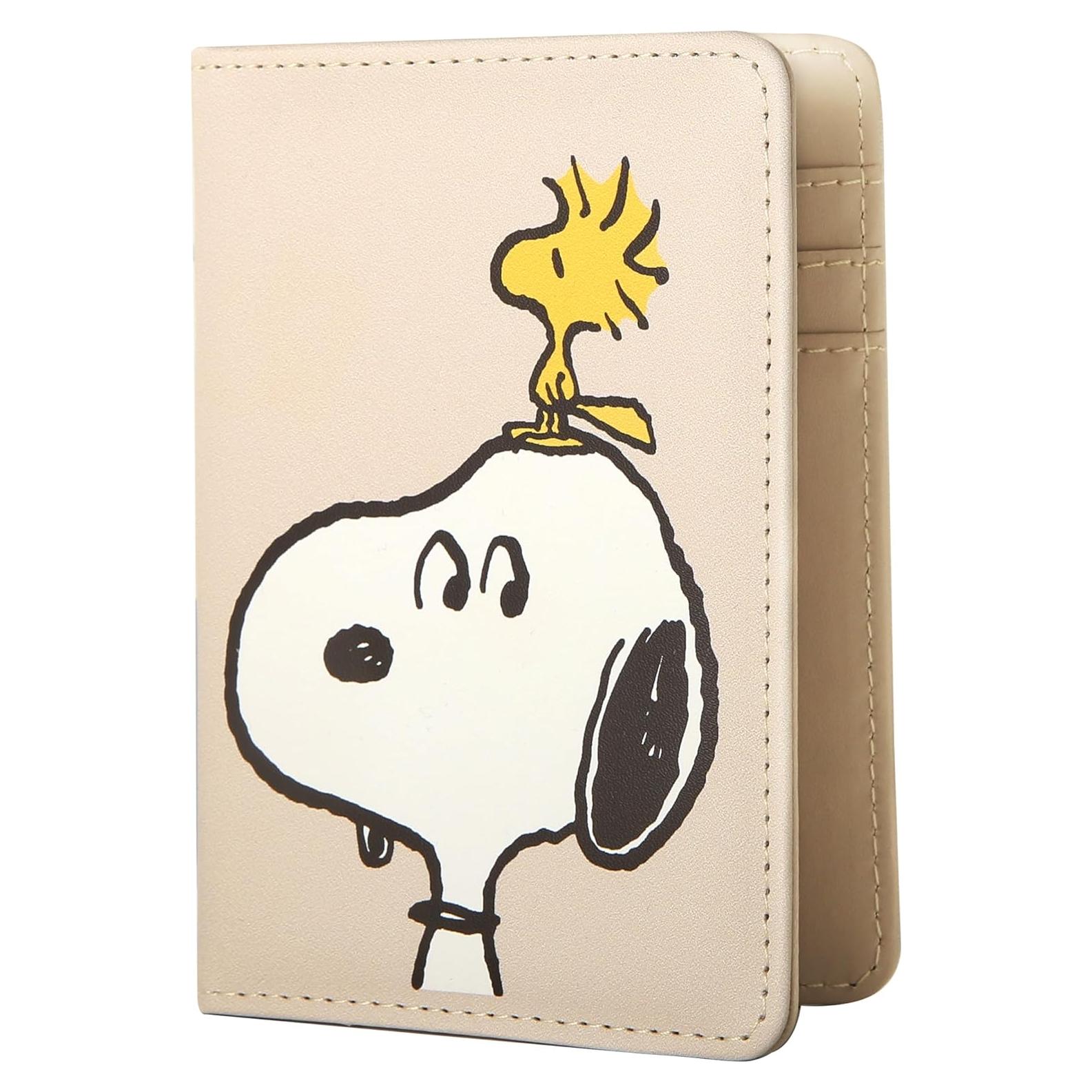 Cubierta de Pasaporte Snoopy Beige - Peanuts Licencia Oficial
