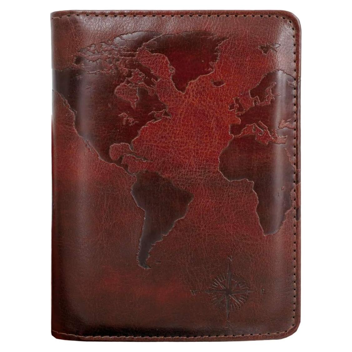 Funda de Pasaporte Kandouren con Bloqueo RFID - Cuero PU Marrón