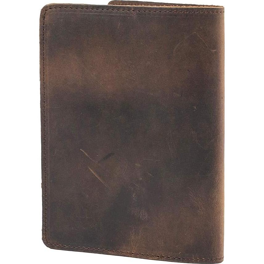 Portafolios de Pasaporte AGBIADD Cuero Genuino Café RFID