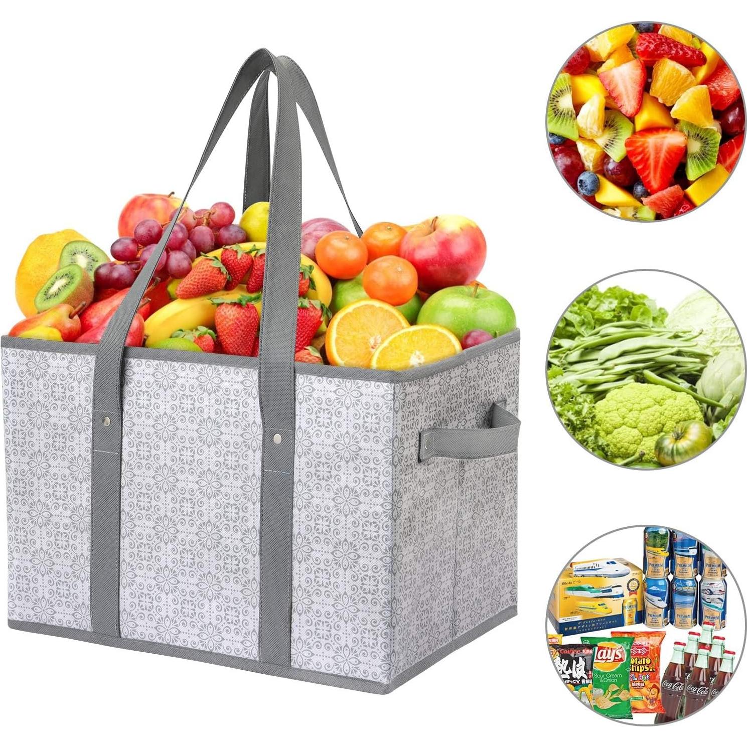 Bolsas de Compras Reutilizables WiseLife 3 PCS Resistente al Agua