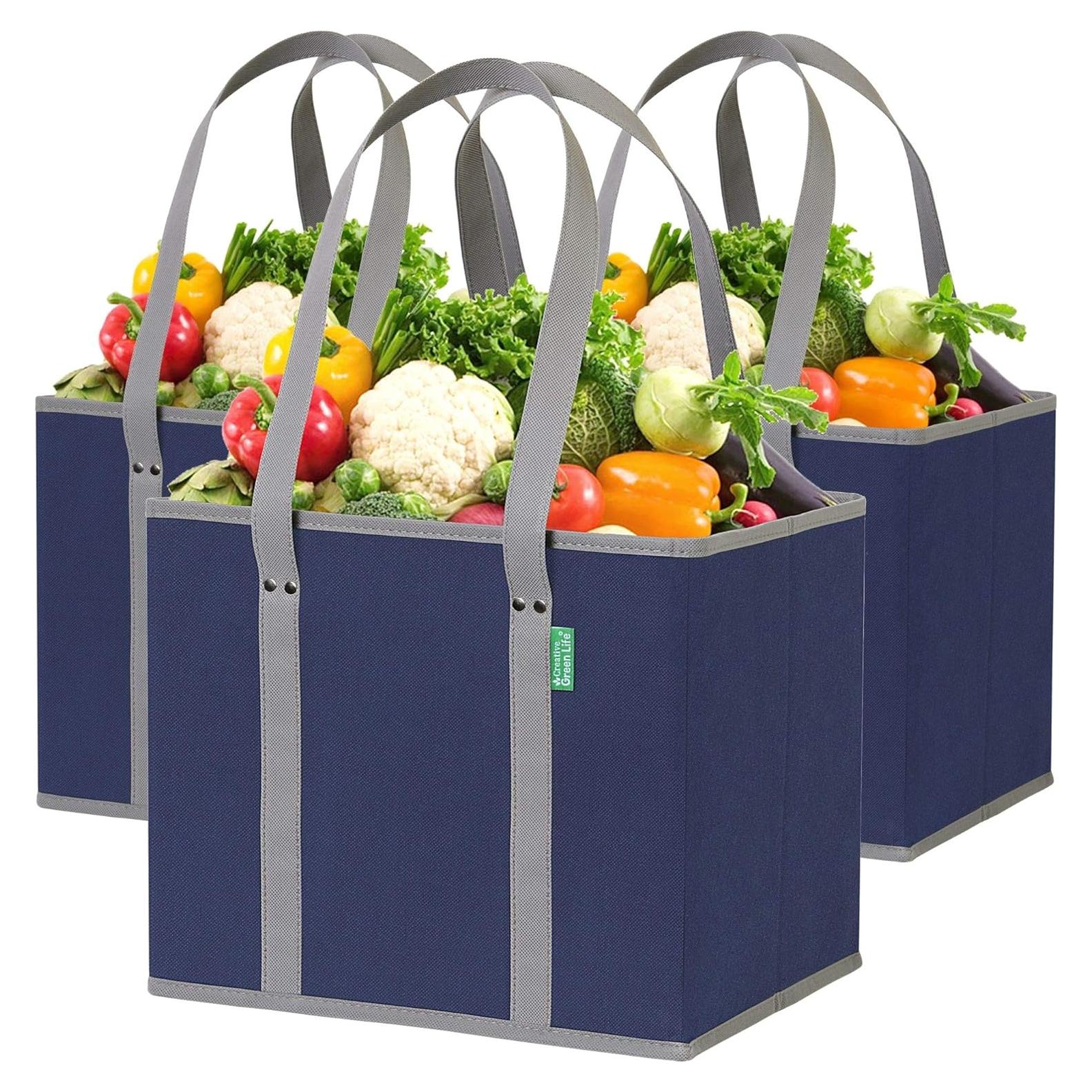 Bolsas de Compras Reutilizables CGL - 3 Piezas Azul Marino