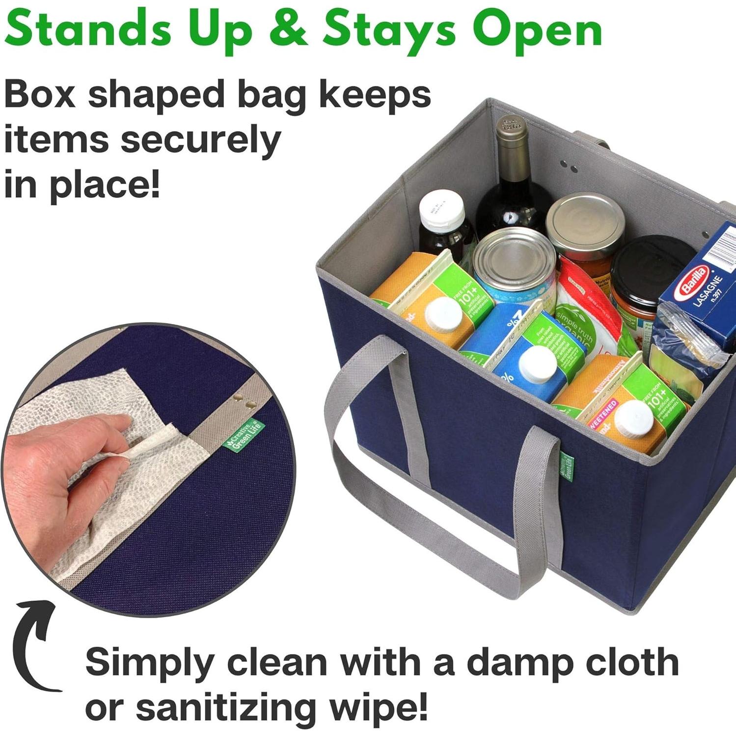 Bolsas de Compras Reutilizables CGL - 3 Piezas Azul Marino