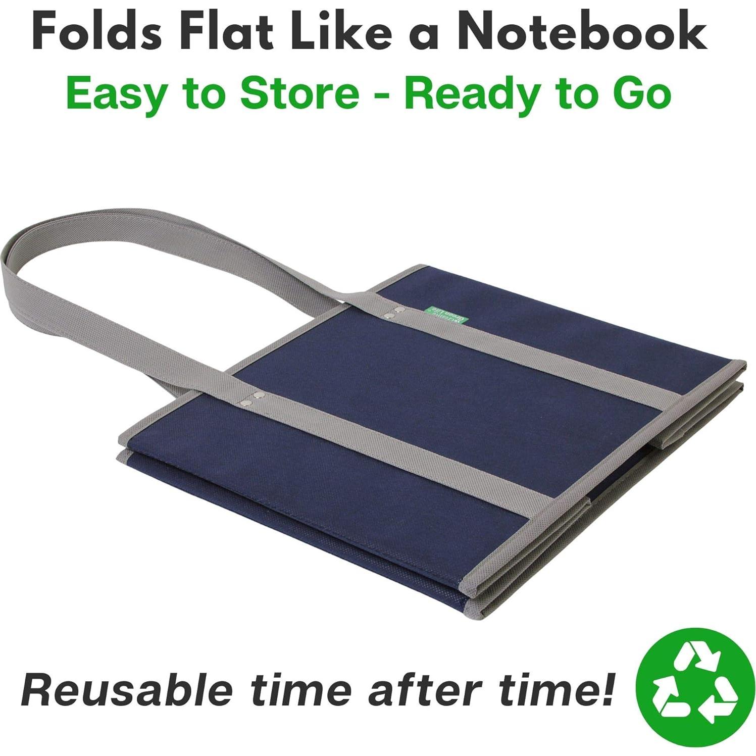 Bolsas de Compras Reutilizables CGL - 3 Piezas Azul Marino