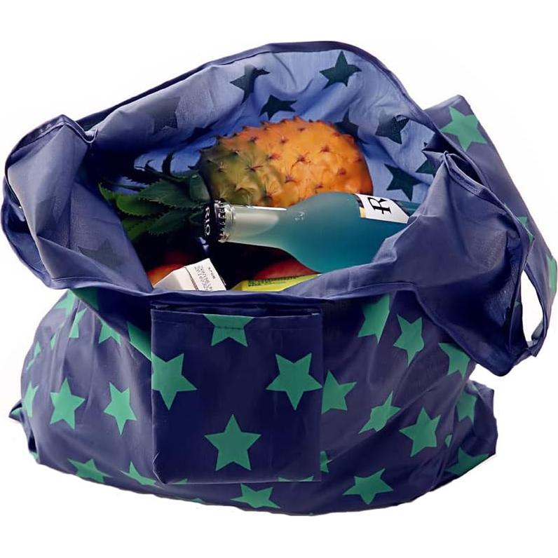 Bolsas de Tela Reutilizables BAIYA Plegables Ecológicas 6 Pzas