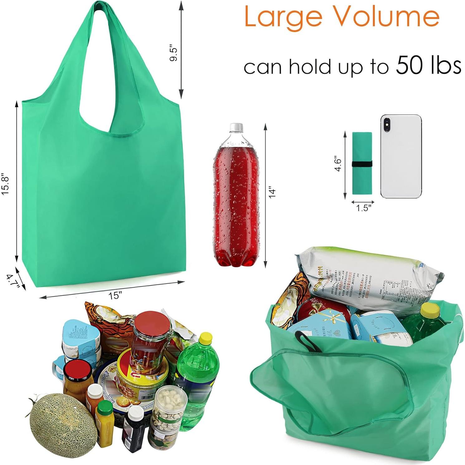 BeeGreen Bolsas Reutilizables Plegables 10 Unidades 22.68 kg