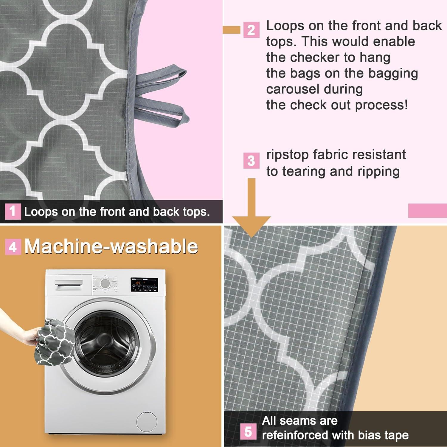 BeeGreen Bolsas de Compras Reutilizables Plegables - 6 Unidades 22.68 kg