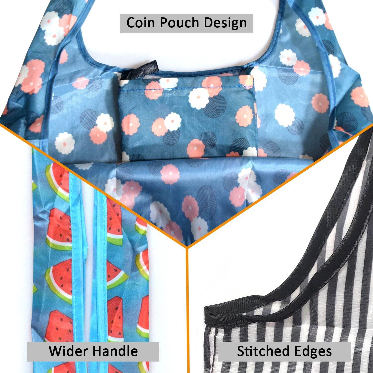 Bolsas de Compras Reutilizables Noilk 6 Piezas 22.68Kg Plegables