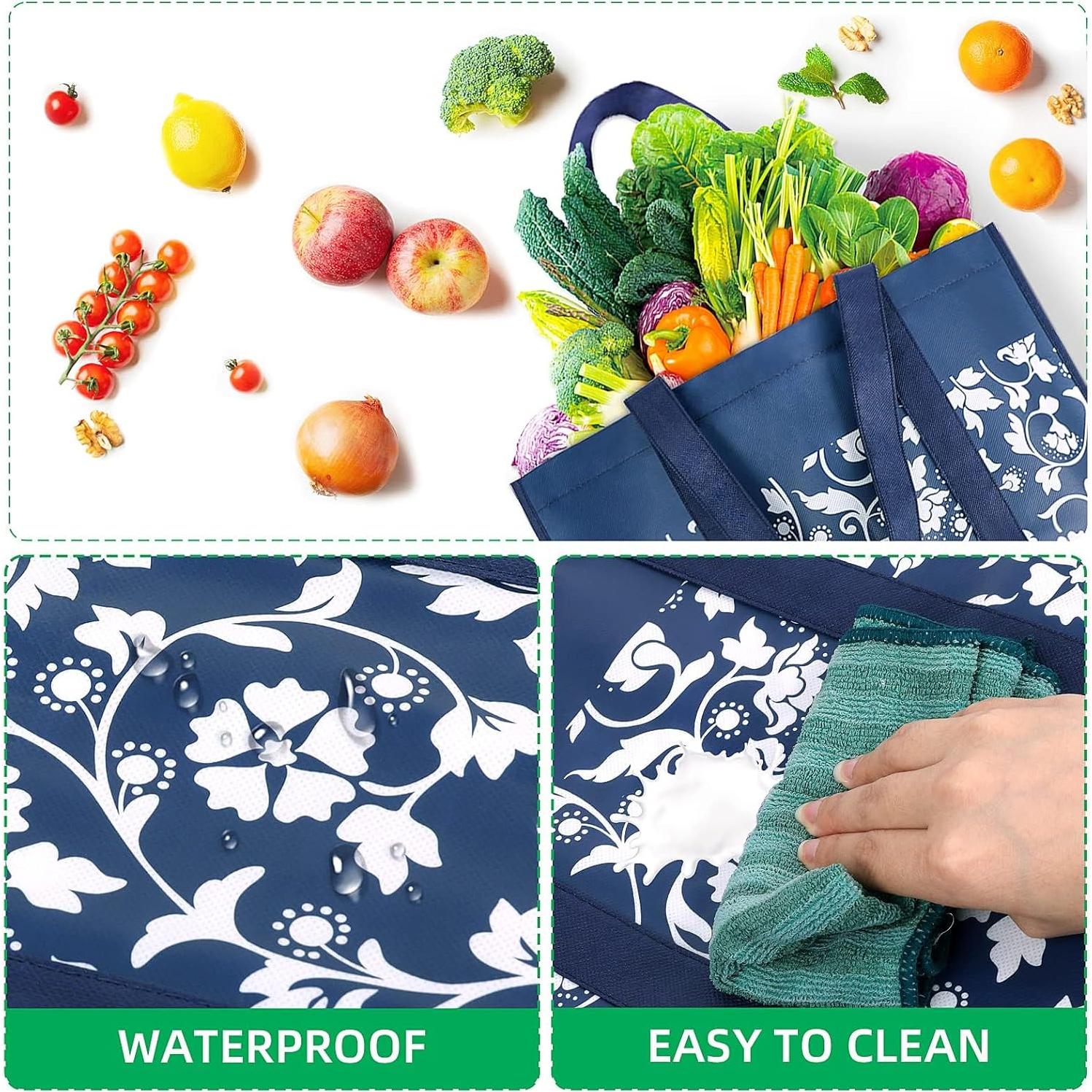 Bolsas de Compras Reutilizables WOWBOX 4-Pack Azul 35L