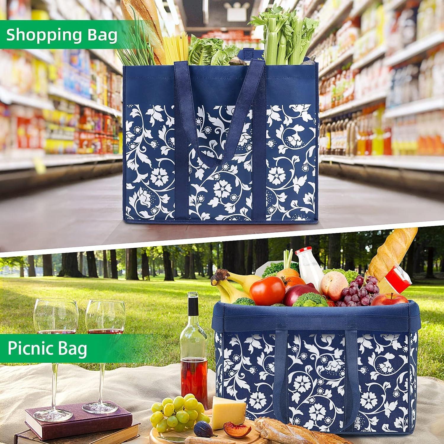 Bolsas de Compras Reutilizables WOWBOX 4-Pack Azul 35L